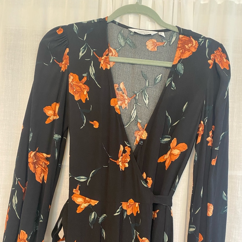 & Other Stories Floral Midi Wrap Dress - Picture 4 of 4